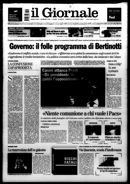 Il giornale : quotidiano del mattino